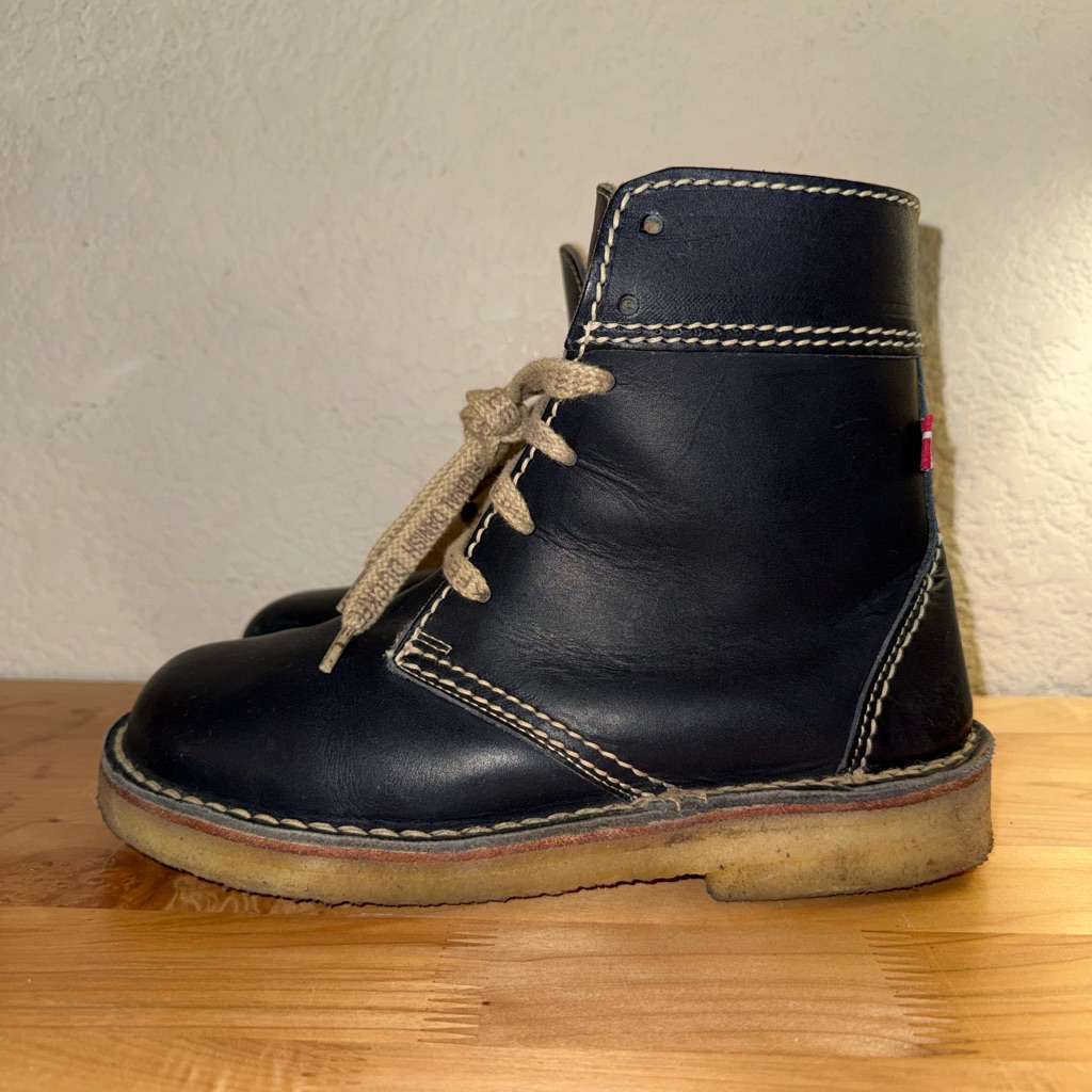 Duckfeet Blue Faborg Casual Tie Danish Classic Boot Size Eu40 Us M8/W9.5